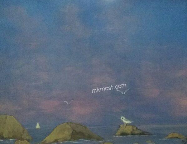 Peaceful day in the cape  8 x 10 original Michael McStay Art Cape cod MA  Seascapes