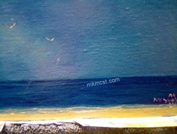 Winter Beach Cape Cod  8×10 original Michael McStay Art Cape cod MA  Seascapes
